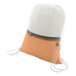 Mochila saco con salida para auriculares publicitaria